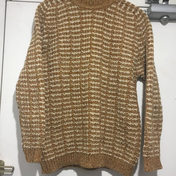 VINTAGE GAELTARRA ARAN KNIT WOOL TURTLENECK SWEATERS SIZE L - Picture 2 of 13